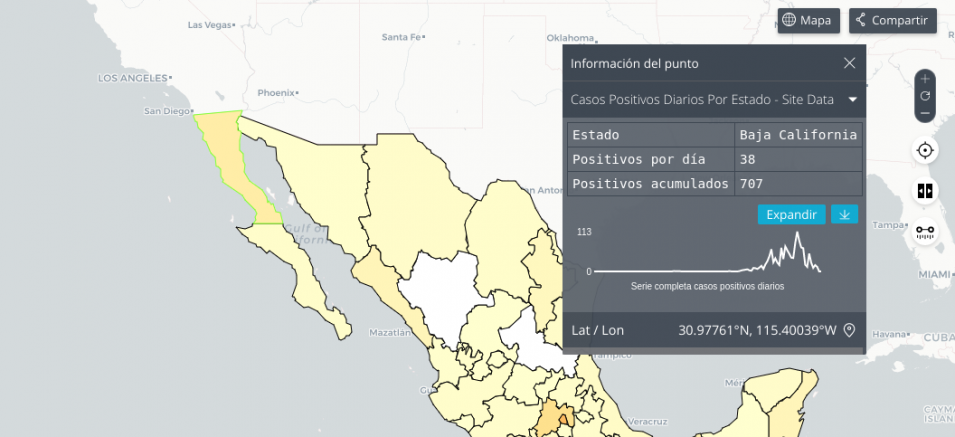 Sobre el mapa COVID19 MX Sobre el mapa COVID19 MX